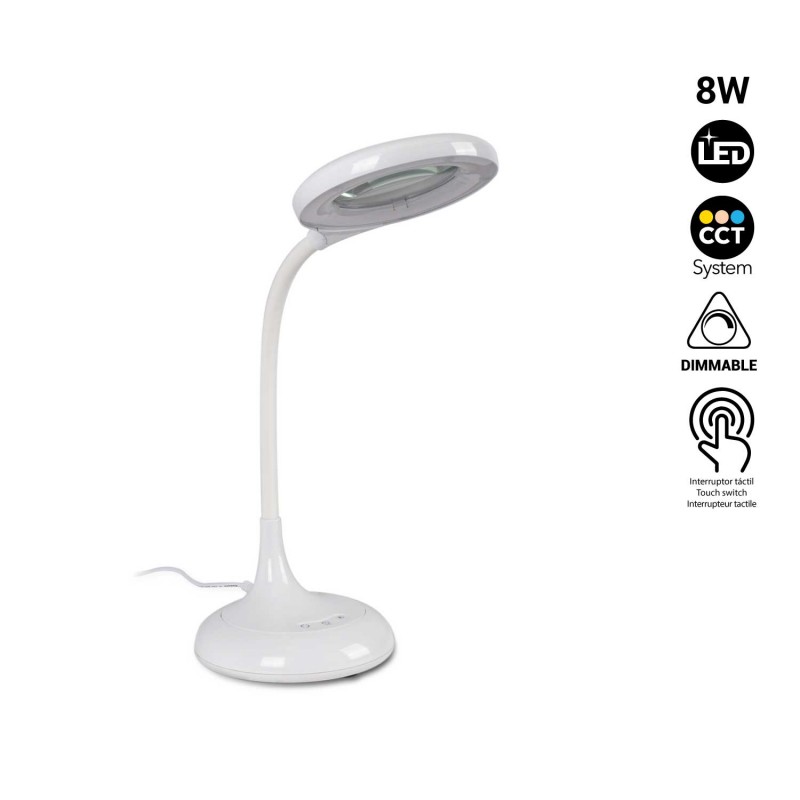 Lampe loupe LED de bureau - Dimmable - CCT - 8W