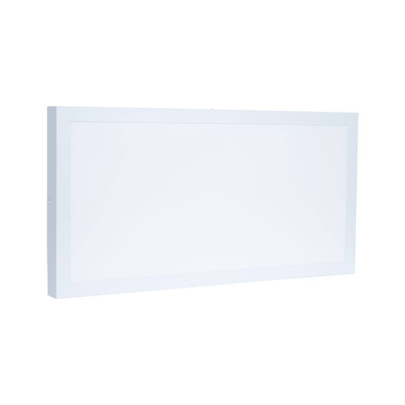 Panneau LED 60x30cm 24W de surface cadre blanc