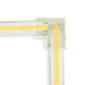 Connecteur d'angle cablé ruban LED COB 230V