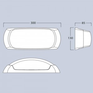 dimensions applique led extérieur