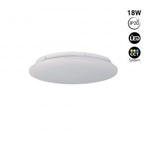 Plafonnier LED rond CCT en saillie 18W