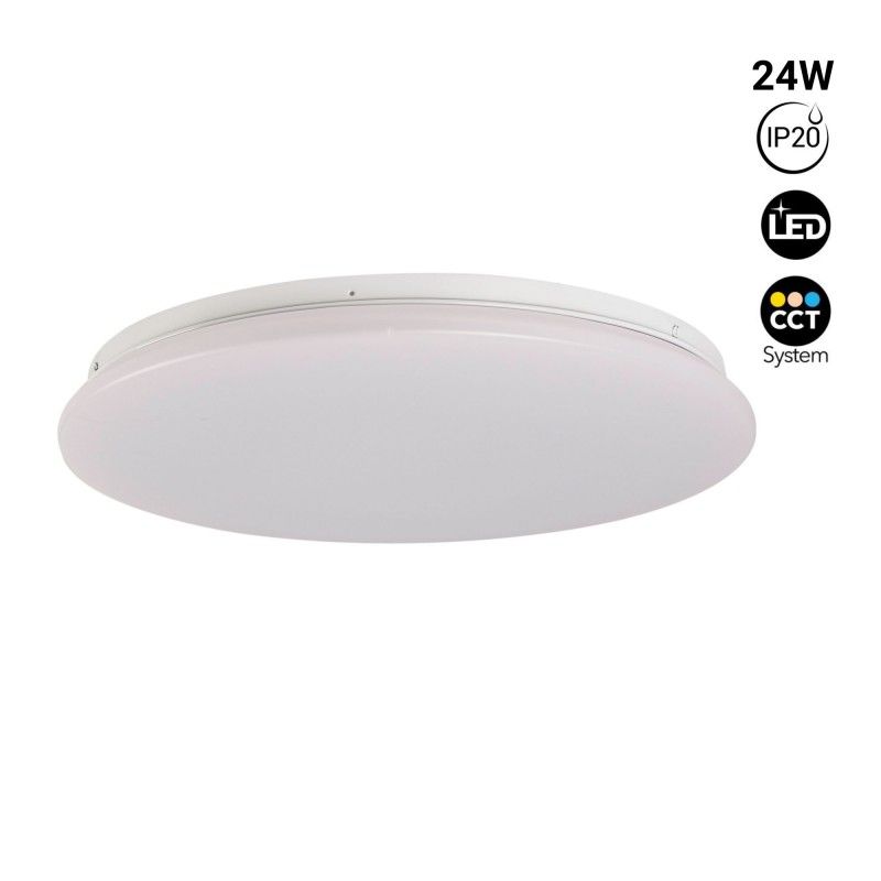 Plafonnier LED rond CCT en saillie 24W - Ø38cm - 1780lm - IP20 Plafonnier LED rond CCT en saillie 24W - Ø38cm - 1780lm - IP20