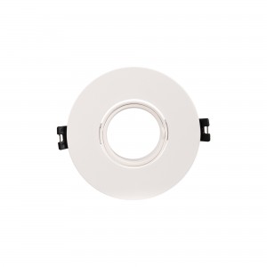 Collerette downlight ronde orientable GU10 / MR16 - Coupe Ø75 mm