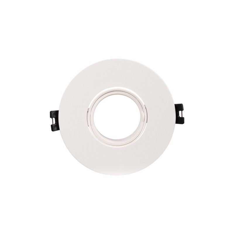 Collerette downlight ronde orientable GU10 / MR16 - Coupe Ø75 mm