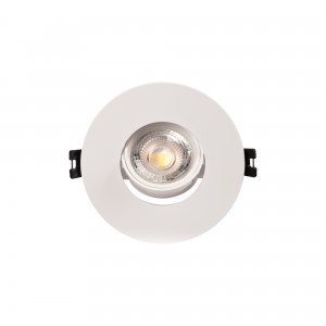 Collerette downlight inclinable