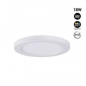 Plafonnier LED rond de 18W