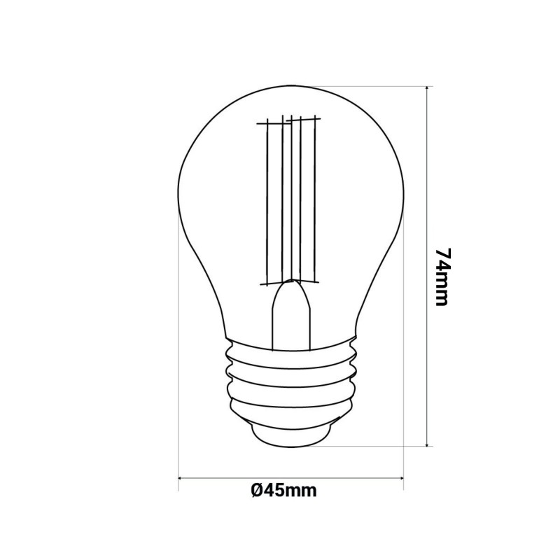 Acheter ampoule LED vintage Gold G45 1800K 4W E27