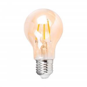 Ampoule LED filament E27 A60 ambrée vintage - Dimmable -