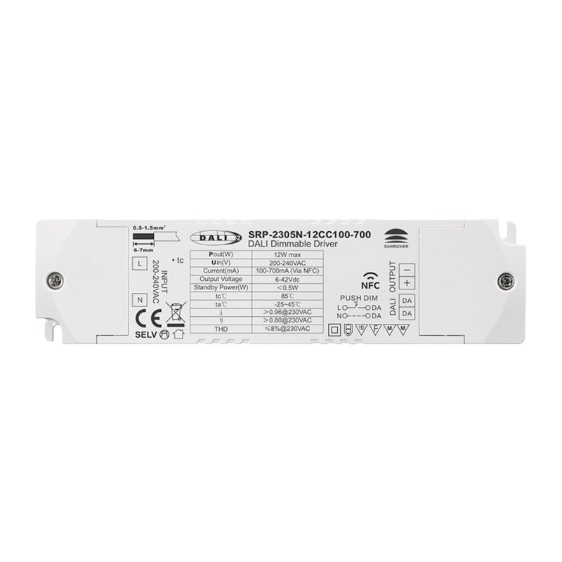 Driver DALI DT6 monochrome dimmable