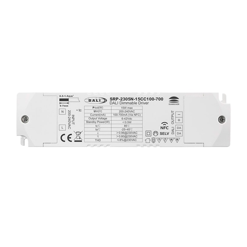 Driver DALI monochrome dimmable 220-240V