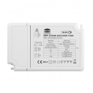 Driver DALI DT6 monochrome dimmable 220-240V - Sortie 6-58V DC - 500-1500mA - 65W