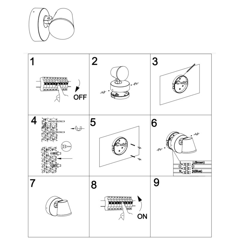 Lampe murale d'extérieur Lampe murale d'extérieur