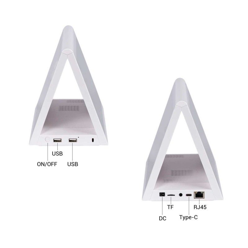 Affichage publicitaire LCD 10,1'' avec caméra - double