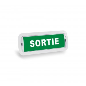 Kit Pictogramme autocollant "SORTIE " + bloc de secours 3W