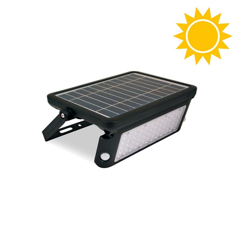 Projecteur solaire LED 10W IP65 avec capteur de présence
