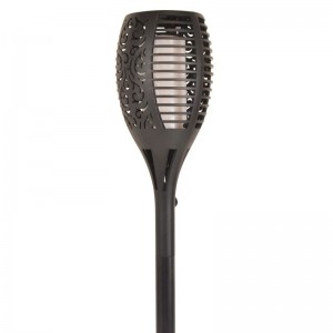 Flambeau solaire LED avec ampoule effet feu
