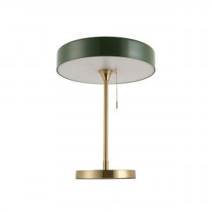 Lampe de table vert et or