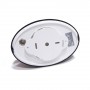 PLAFONNIER / APPLIQUE LED OVALE 6W IP64 AVEC CAPTEUR DE PRÉSENCE PIR 4000K (BLANC OU NOIR)
