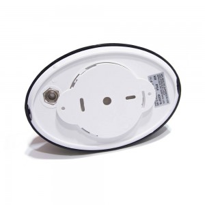 PLAFONNIER / APPLIQUE LED OVALE 6W IP64 AVEC CAPTEUR DE PRÉSENCE PIR 4000K (BLANC OU NOIR)