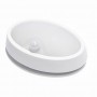 PLAFONNIER / APPLIQUE LED OVALE 6W IP64 AVEC CAPTEUR DE PRÉSENCE PIR 4000K (BLANC OU NOIR) PLAFONNIER / APPLIQUE LED OVALE 6W IP64 AVEC CAPTEUR DE PRÉSENCE PIR 4000K (BLANC OU NOIR)