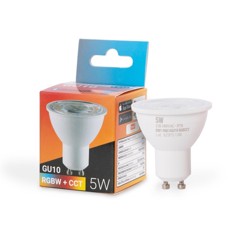 Ampoule intelligente RGBW GU10 PAR16 SMART WiFi 5W