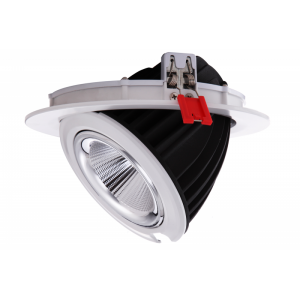 Downlight LED COB CCT 42W - IRC90 - Puce Bridgelux - Driver Lifud - IP20 - Coupe Ø 215mm