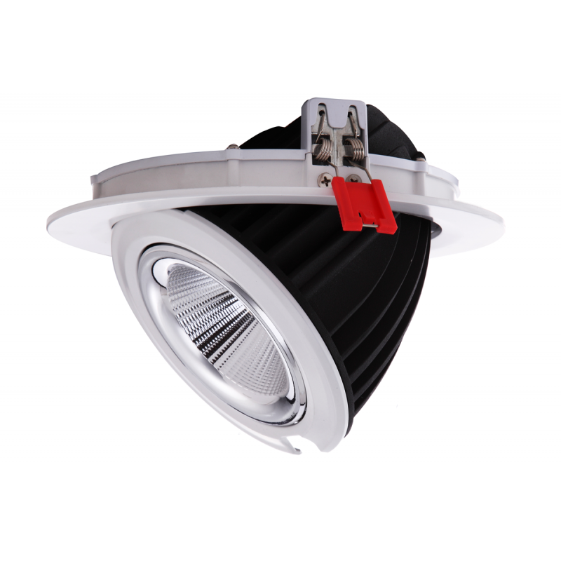 Downlight LED COB CCT 42W - IRC90 - Puce Bridgelux - Driver Lifud - IP20 - Coupe Ø 215mm