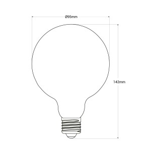 Ampoule E27 G95 6W