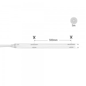 HOMEOW 5m Bandeau Led 220v 230v Dimmable Blanc Chaud 3000K, IP67