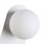 Lampe murale boule blanche