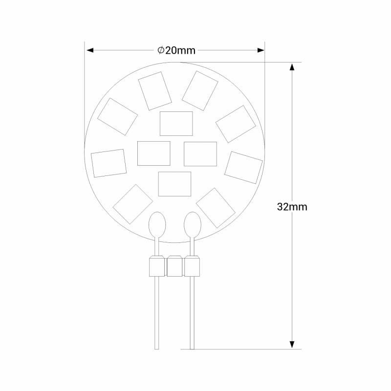 Ampoule led g4 2w blanc froid - Provence Outillage