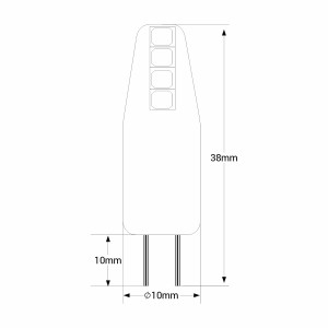 Ampoule LED G4 1.8W Bi-Pin 12V-DC/AC