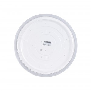 Plafonnier LED rond cadre blanc