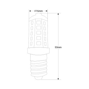 Ampoule LED E14 3,5W - Dimmable - 220-240V AC