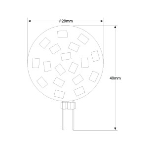 Ampoule LED G4 - Led CREE 1,5W - Blanc froid 6000K