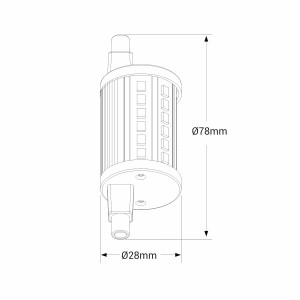 Tube halogène R7S 78mm disponible en différentes puissance