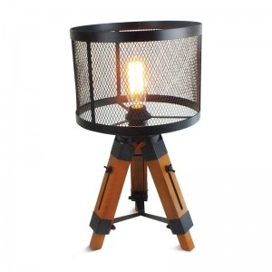 Lampe sur pied bois