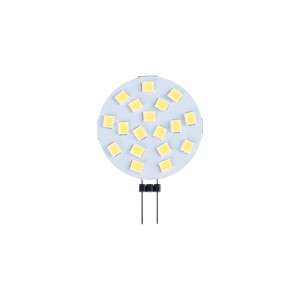 Ampoule LED G4 bi-pin circulaire 12V AC/DC - 2,5W