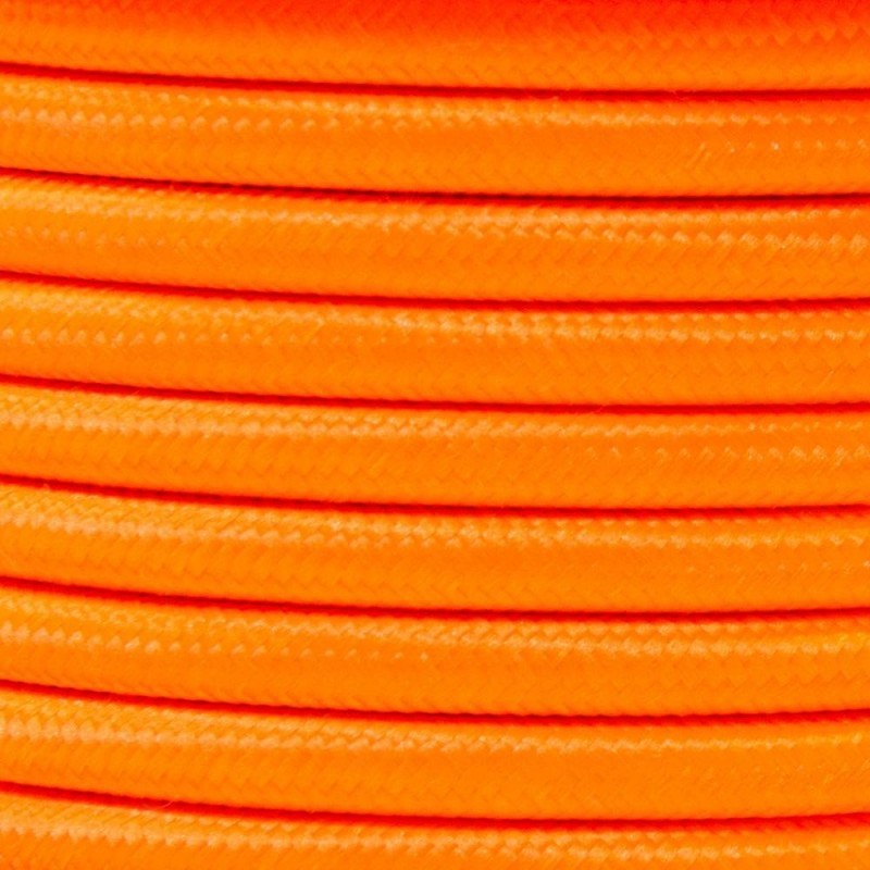 CÂBLE TEXTILE VERT FLUO 2 x 0,75