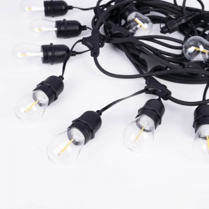 Guirlande LED extérieure 10 ampoules E27 filament 1W