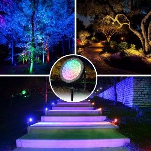 Acheter spot LED jardin sur piquet 6W RGB+CCT IP66