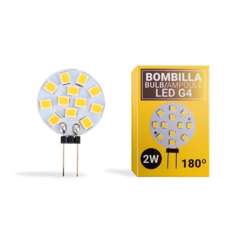 Ampoule LED G4 plate bi-pin 2W - 12V AC/DC