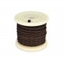 Câble électrique tressé marron bobine de 10m Câble électrique tressé marron bobine de 10m