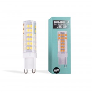 Ampoule LED G9 tubulaire 220-240V AC - 6W