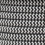 CÂBLE ELECTRIQUE TEXTILE zigzag couleur 2 x 0,75