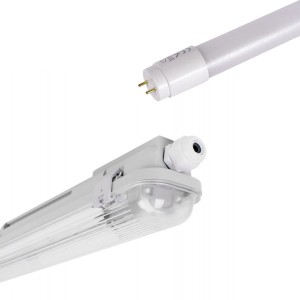 Kit Boîtier étanche 60cm + 1 tube LED T8 9W - 4000K