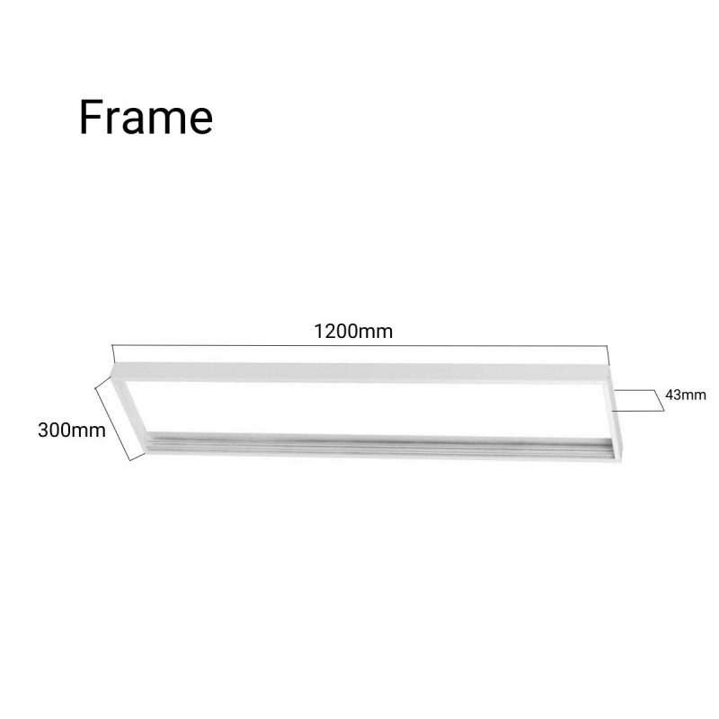 Kit de cadre pour dalle LED 120x30 cm - Deneoled