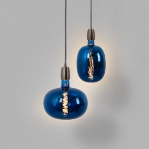 Ampoule bleue à filament décorative
