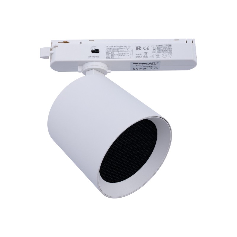 Projecteur LED sur rail monophasé CCT Projecteur LED sur rail monophasé CCT
