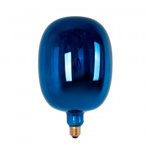 Ampoule E27 bleue métallique